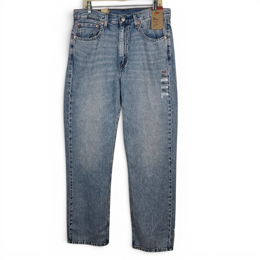 Levi's 565 Loose Straight Fit Lightweight 100% Cotton Denim Jeans Men 32x34 NWT